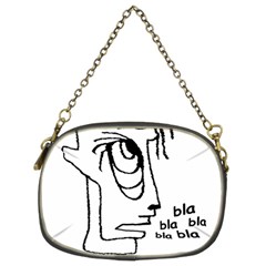 Cartoon Head Talking Drawing Tshrt Chain Purse (two Sides) by dflcprintsclothing