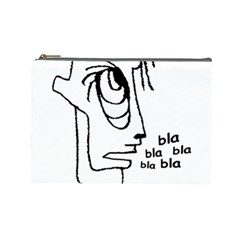 Cartoon Head Talking Drawing Tshrt Cosmetic Bag (large) by dflcprintsclothing