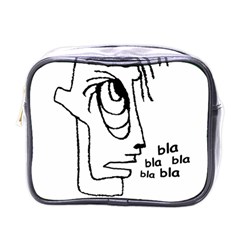 Cartoon Head Talking Drawing Tshrt Mini Toiletries Bag (one Side) by dflcprintsclothing