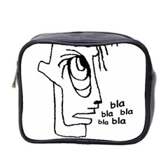 Cartoon Head Talking Drawing Tshrt Mini Toiletries Bag (two Sides) by dflcprintsclothing