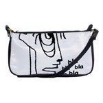 Cartoon Head Talking Drawing Tshrt Shoulder Clutch Bag Front