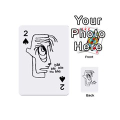 Cartoon Head Talking Drawing Tshrt Playing Cards 54 Designs (mini) by dflcprintsclothing