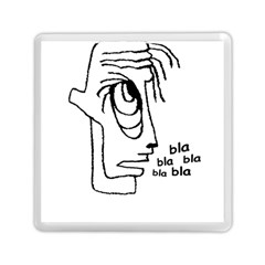 Cartoon Head Talking Drawing Tshrt Memory Card Reader (square) by dflcprintsclothing