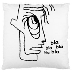 Cartoon Head Talking Drawing Tshrt Large Cushion Case (one Side)