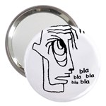 Cartoon Head Talking Drawing Tshrt 3  Handbag Mirrors Front