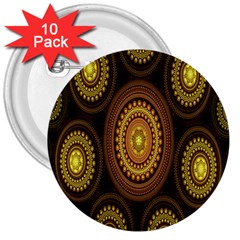 Fractal 3  Buttons (10 Pack)  by nateshop