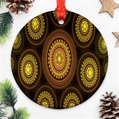 Fractal Round Ornament (two Sides) by nateshop