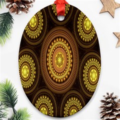 Fractal Oval Ornament (two Sides) by nateshop