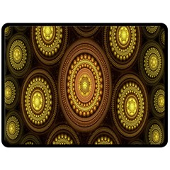 Fractal Fleece Blanket (large)  by nateshop