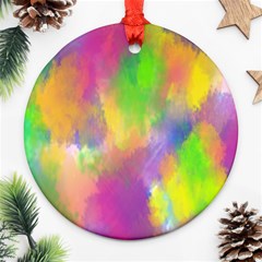 Abstract-calarfull Ornament (round) by nateshop