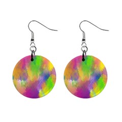 Abstract-calarfull Mini Button Earrings by nateshop