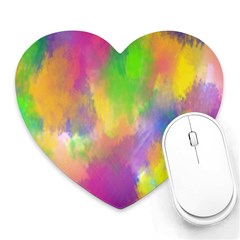 Abstract-calarfull Heart Mousepads by nateshop