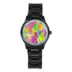 Abstract-calarfull Stainless Steel Round Watch by nateshop