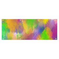 Abstract-calarfull Banner And Sign 8  X 3 