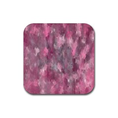 Abstract-pink Rubber Coaster (square) by nateshop