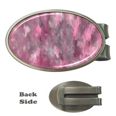 Abstract-pink Money Clips (oval)  by nateshop