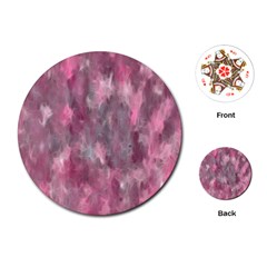 Abstract-pink Playing Cards Single Design (round)