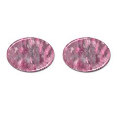 Abstract-pink Cufflinks (oval) by nateshop