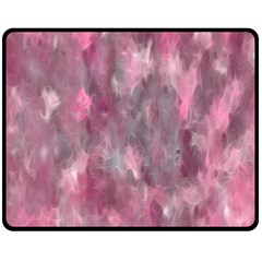 Abstract-pink Fleece Blanket (medium)  by nateshop