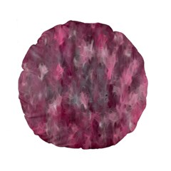 Abstract-pink Standard 15  Premium Flano Round Cushions by nateshop