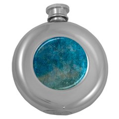 Background-abstrac Round Hip Flask (5 Oz) by nateshop