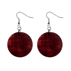 Background-maroon Mini Button Earrings by nateshop