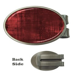 Background-maroon Money Clips (oval)  by nateshop