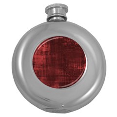 Background-maroon Round Hip Flask (5 Oz) by nateshop