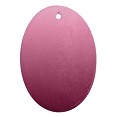 Background-pink Oval Ornament (two Sides) by nateshop