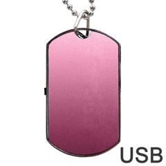 Background-pink Dog Tag Usb Flash (two Sides) by nateshop