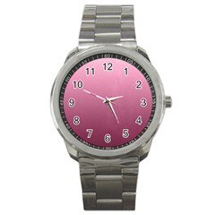 Background-pink Sport Metal Watch by nateshop