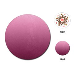 Background-pink Playing Cards Single Design (round) by nateshop