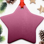 Background-pink Star Ornament (Two Sides) Back