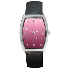 Background-pink Barrel Style Metal Watch by nateshop