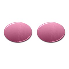 Background-pink Cufflinks (oval) by nateshop