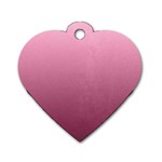 Background-pink Dog Tag Heart (Two Sides) Back