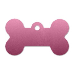 Background-pink Dog Tag Bone (one Side)