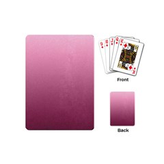 Background-pink Playing Cards Single Design (mini) by nateshop