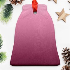 Background-pink Bell Ornament (two Sides)