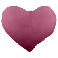 Background-pink Large 19  Premium Flano Heart Shape Cushions by nateshop