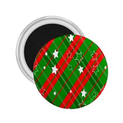 Background-green Red Star 2 25  Magnets by nateshop