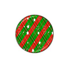 Background-green Red Star Hat Clip Ball Marker (4 Pack) by nateshop