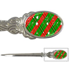 Background-green Red Star Letter Opener by nateshop