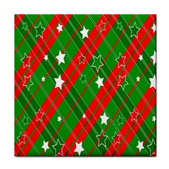 Background-green Red Star Face Towel by nateshop