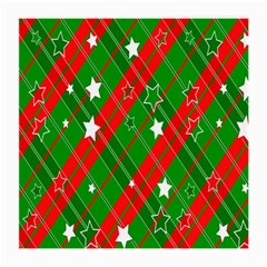 Background-green Red Star Medium Glasses Cloth (2 Sides)