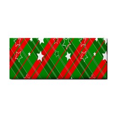 Background-green Red Star Hand Towel by nateshop