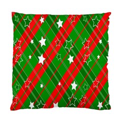 Background-green Red Star Standard Cushion Case (one Side) by nateshop