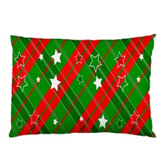 Background-green Red Star Pillow Case by nateshop