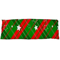 Background-green Red Star Body Pillow Case (dakimakura) by nateshop