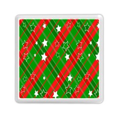 Background-green Red Star Memory Card Reader (square) by nateshop